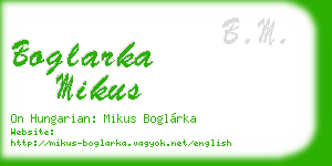 boglarka mikus business card